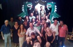 Μετά το τέλος της παράστασης της 27-8-2016 στο θέατρο του Αναγνωστηρίου. 
